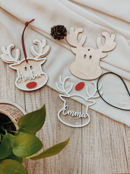 Red Nose Reindeer Bauble DIY Kit