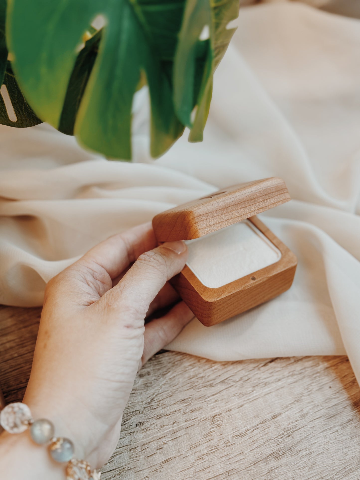 Personalized Engraved Wooden Gift - Custom Name and Message, proposal ring box