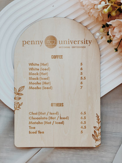 Menu Board