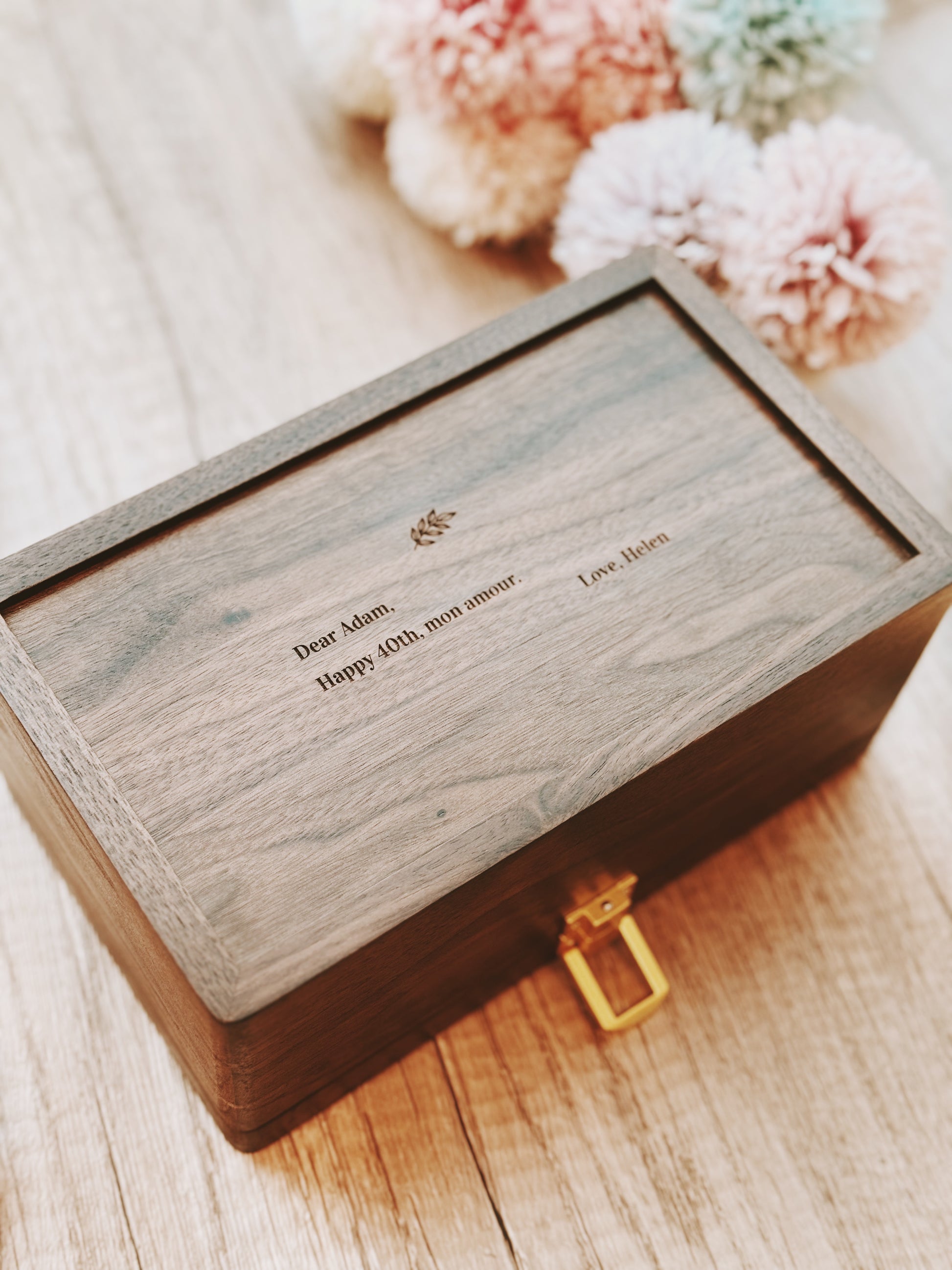 Personalized Engraved Wooden Gift - Custom Name and Message