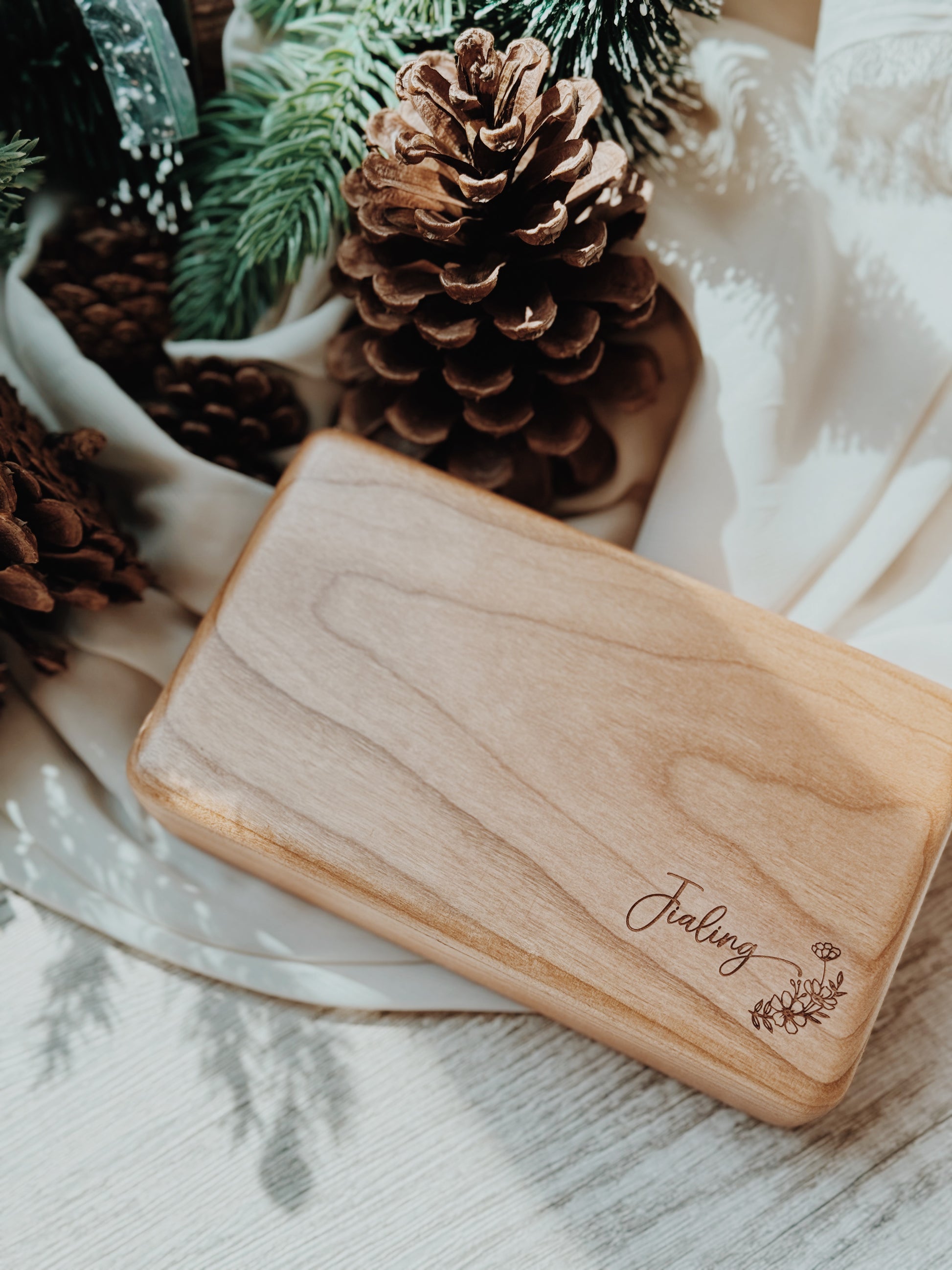 Personalized Engraved Wooden Gift - Custom Name and Message